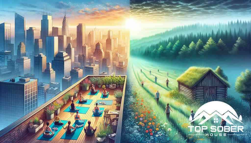 Compare Urban vs Rural Sober Living Environments